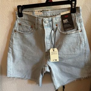 Levi 501 shorts size 26. Brand new $70